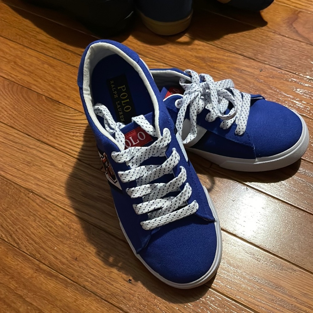 Blue boys shoes